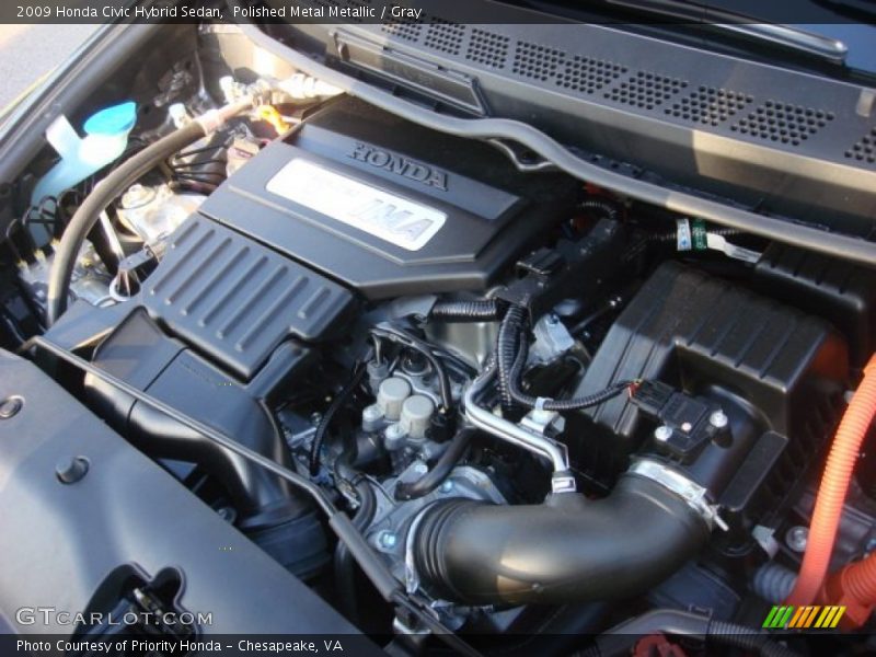 Polished Metal Metallic / Gray 2009 Honda Civic Hybrid Sedan