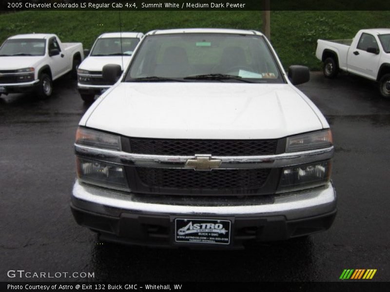 Summit White / Medium Dark Pewter 2005 Chevrolet Colorado LS Regular Cab 4x4