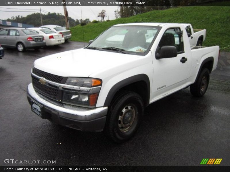 Summit White / Medium Dark Pewter 2005 Chevrolet Colorado LS Regular Cab 4x4