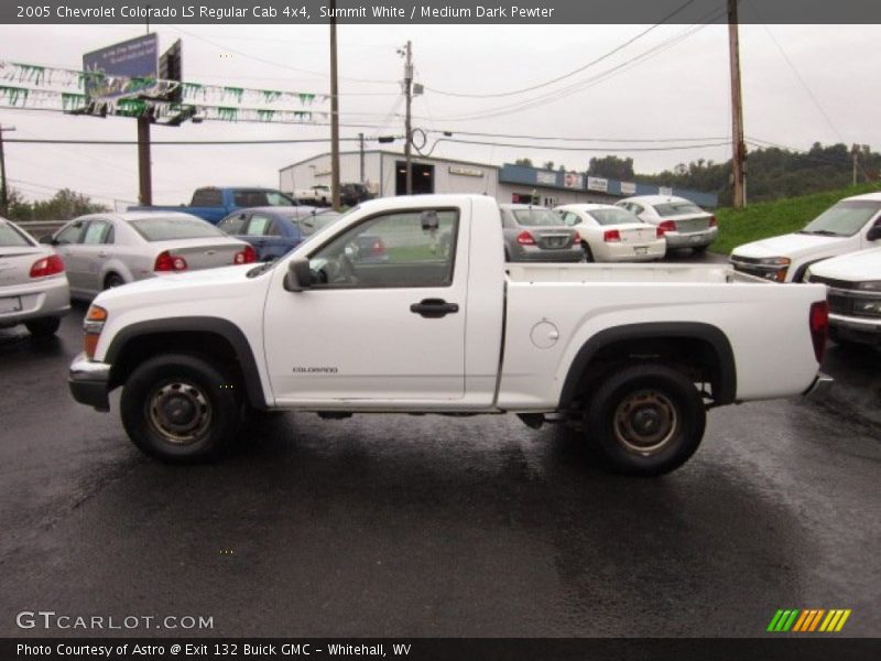 Summit White / Medium Dark Pewter 2005 Chevrolet Colorado LS Regular Cab 4x4