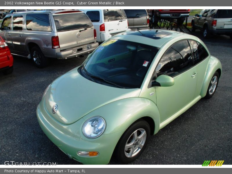 Cyber Green Metallic / Black 2002 Volkswagen New Beetle GLS Coupe
