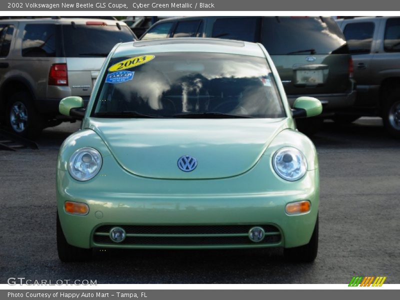 Cyber Green Metallic / Black 2002 Volkswagen New Beetle GLS Coupe