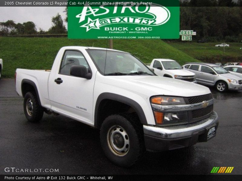 Summit White / Medium Dark Pewter 2005 Chevrolet Colorado LS Regular Cab 4x4