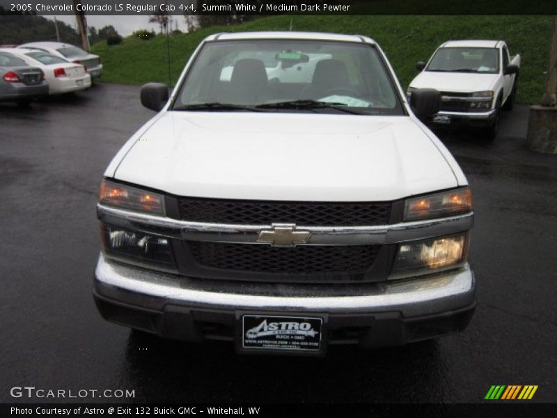 Summit White / Medium Dark Pewter 2005 Chevrolet Colorado LS Regular Cab 4x4