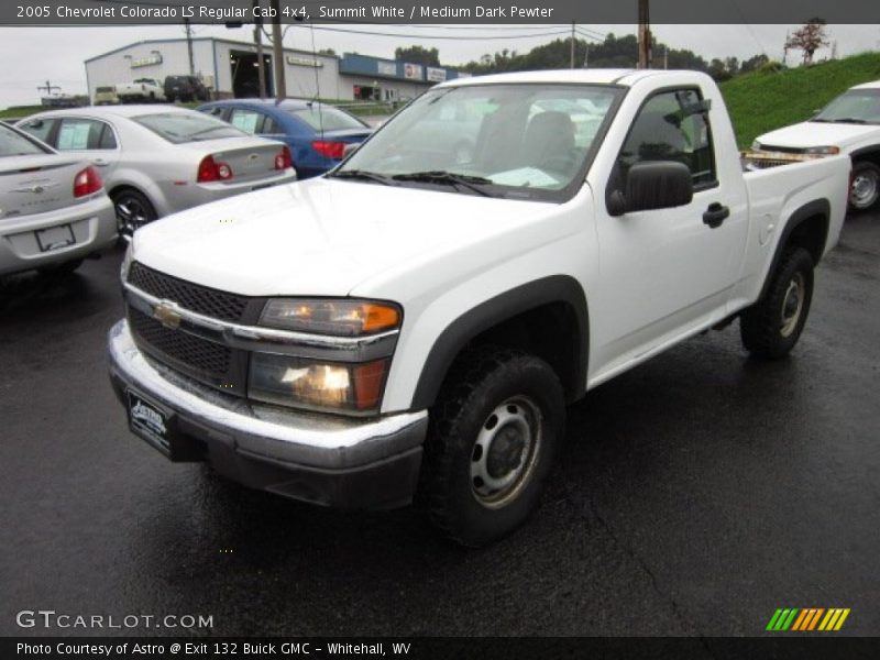 Summit White / Medium Dark Pewter 2005 Chevrolet Colorado LS Regular Cab 4x4