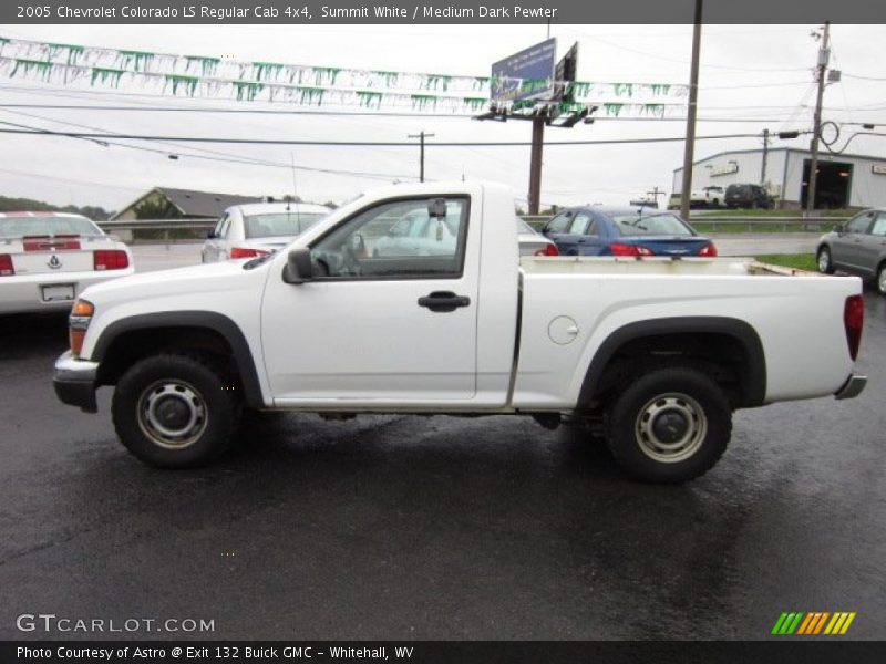 Summit White / Medium Dark Pewter 2005 Chevrolet Colorado LS Regular Cab 4x4
