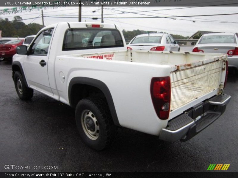 Summit White / Medium Dark Pewter 2005 Chevrolet Colorado LS Regular Cab 4x4