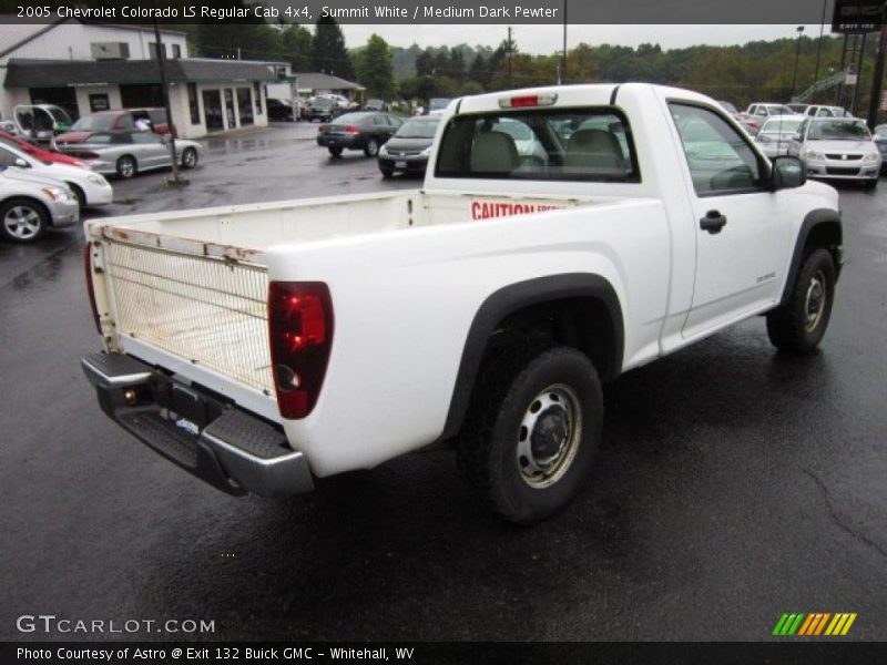 Summit White / Medium Dark Pewter 2005 Chevrolet Colorado LS Regular Cab 4x4