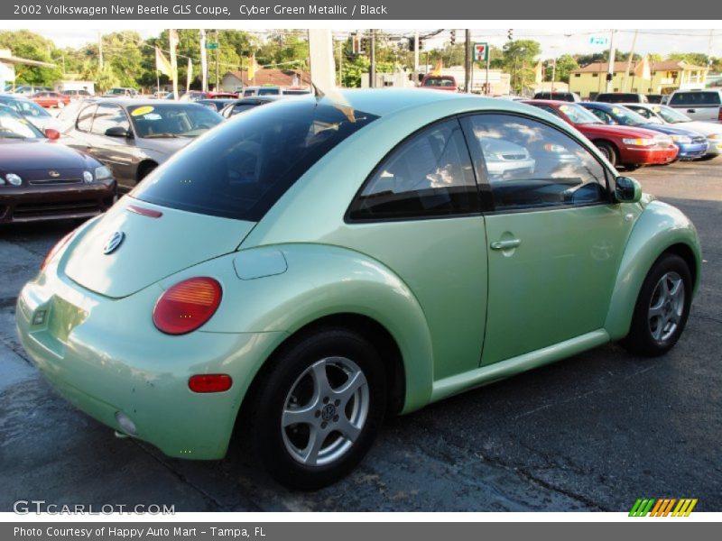 Cyber Green Metallic / Black 2002 Volkswagen New Beetle GLS Coupe