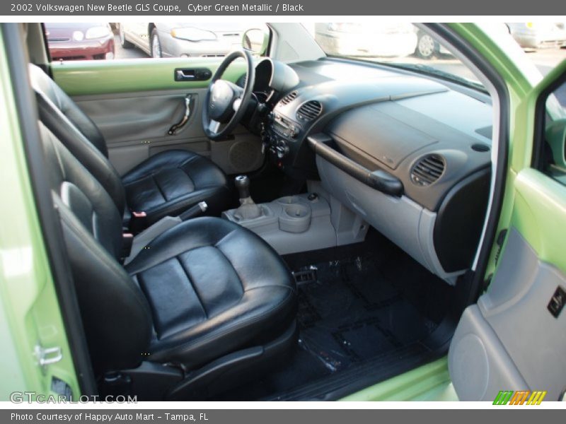 Cyber Green Metallic / Black 2002 Volkswagen New Beetle GLS Coupe