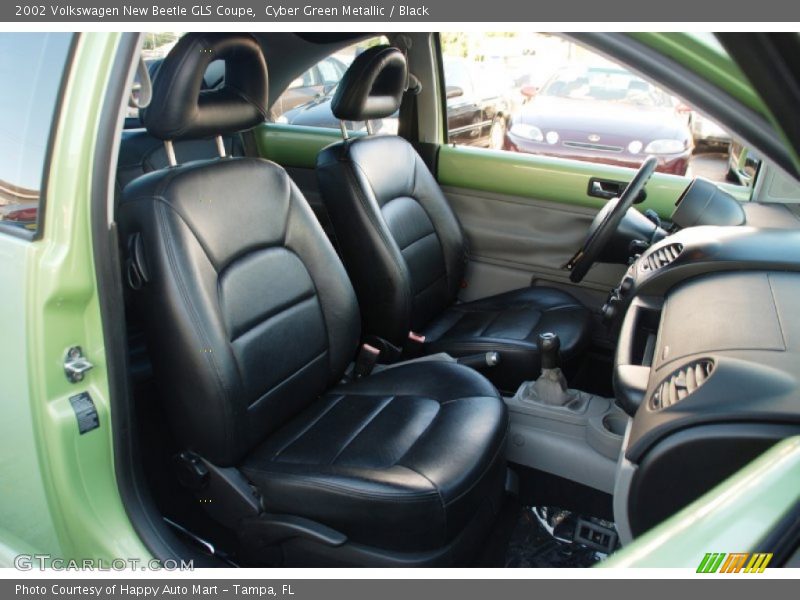 Cyber Green Metallic / Black 2002 Volkswagen New Beetle GLS Coupe