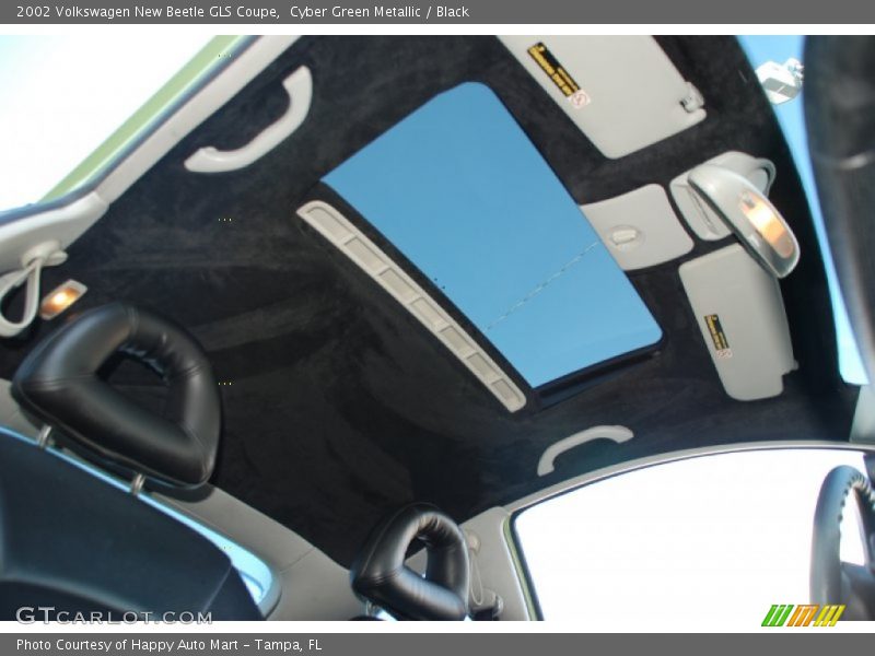 Cyber Green Metallic / Black 2002 Volkswagen New Beetle GLS Coupe