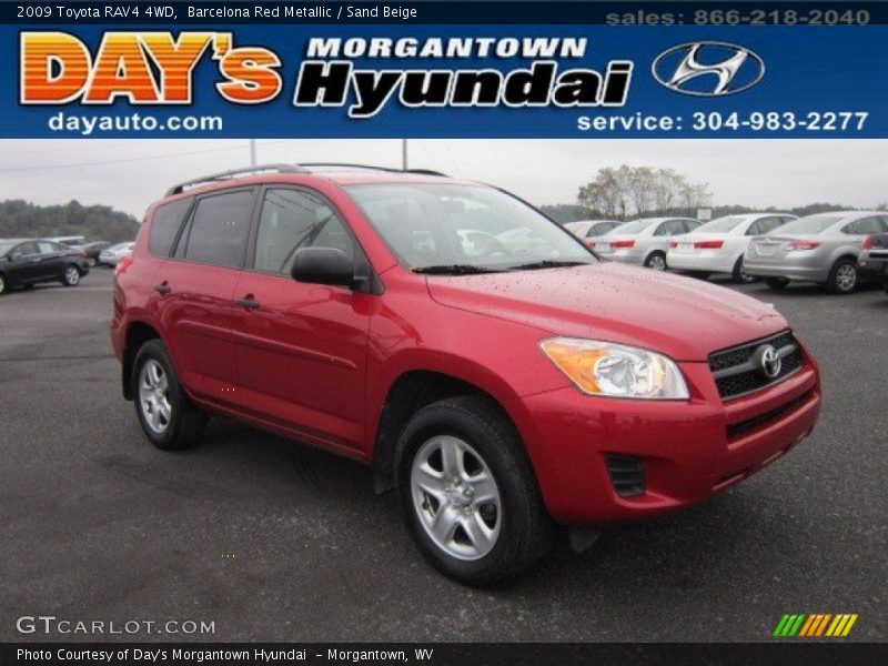 Barcelona Red Metallic / Sand Beige 2009 Toyota RAV4 4WD