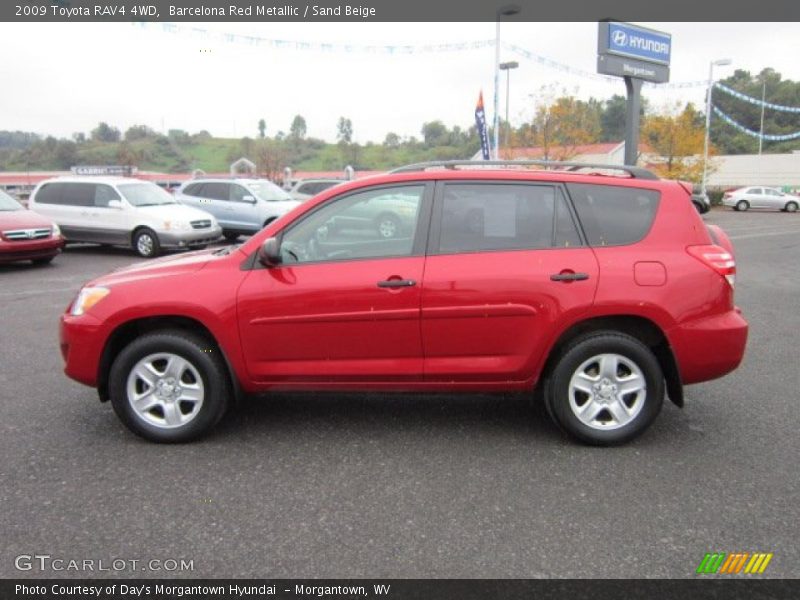 Barcelona Red Metallic / Sand Beige 2009 Toyota RAV4 4WD