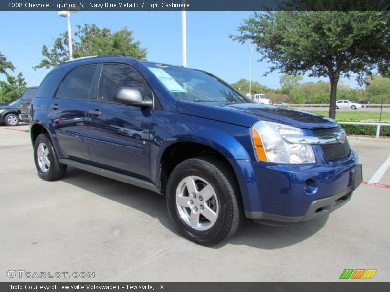Navy Blue Metallic / Light Cashmere 2008 Chevrolet Equinox LS