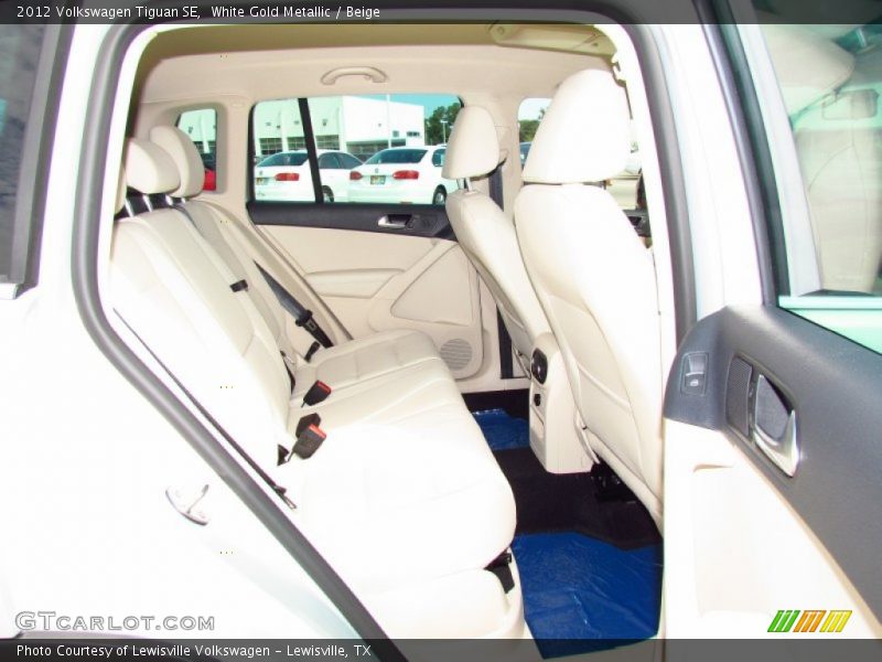 White Gold Metallic / Beige 2012 Volkswagen Tiguan SE