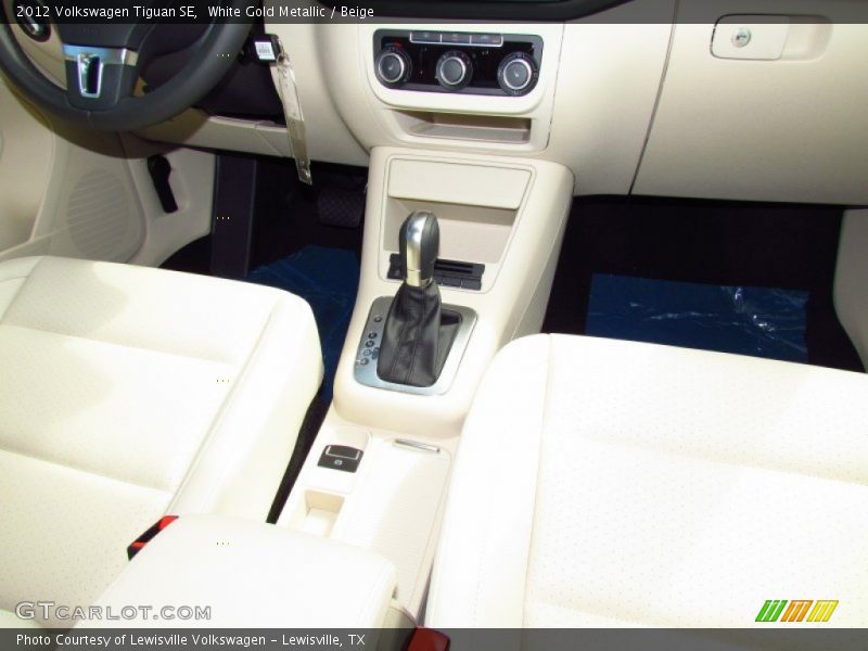 White Gold Metallic / Beige 2012 Volkswagen Tiguan SE