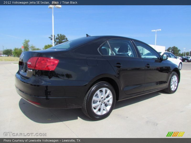 Black / Titan Black 2012 Volkswagen Jetta SE Sedan