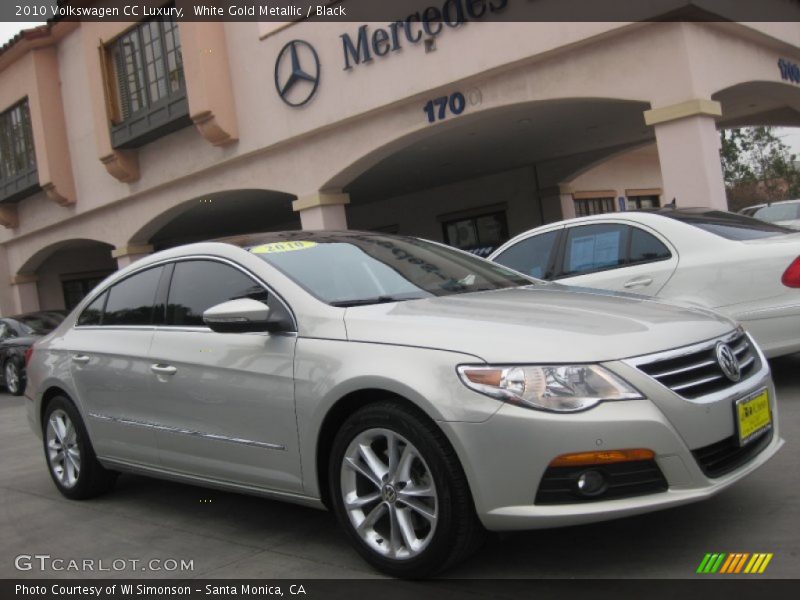 White Gold Metallic / Black 2010 Volkswagen CC Luxury