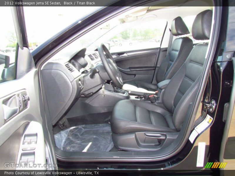 Black / Titan Black 2012 Volkswagen Jetta SE Sedan