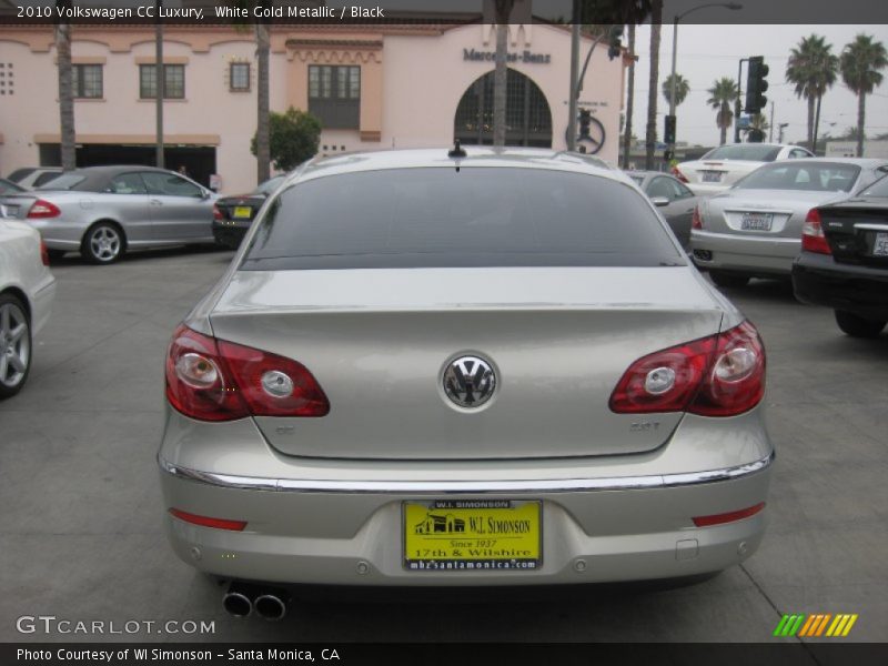 White Gold Metallic / Black 2010 Volkswagen CC Luxury