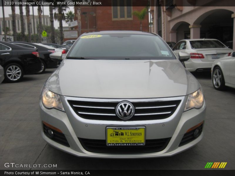 White Gold Metallic / Black 2010 Volkswagen CC Luxury