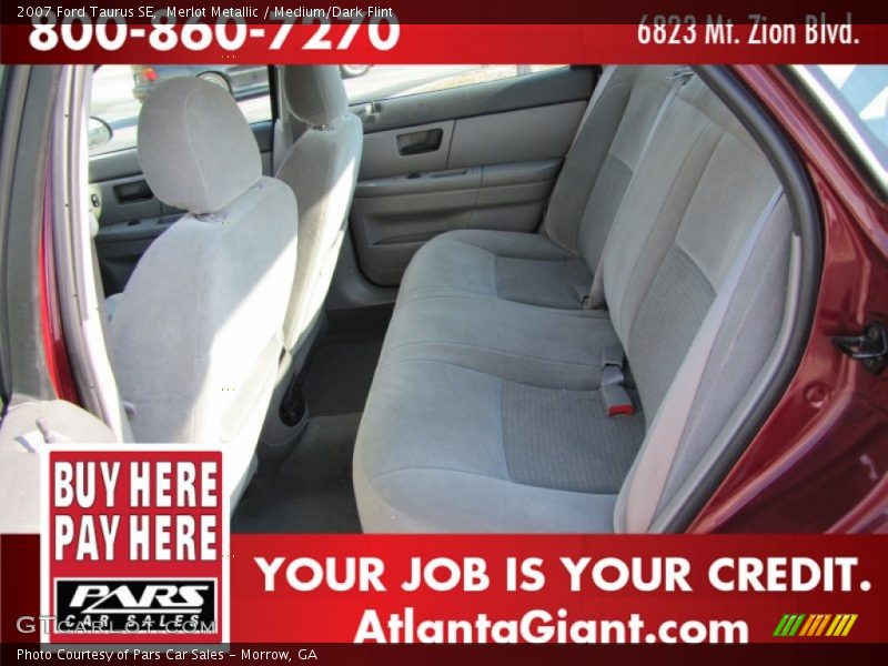 Merlot Metallic / Medium/Dark Flint 2007 Ford Taurus SE
