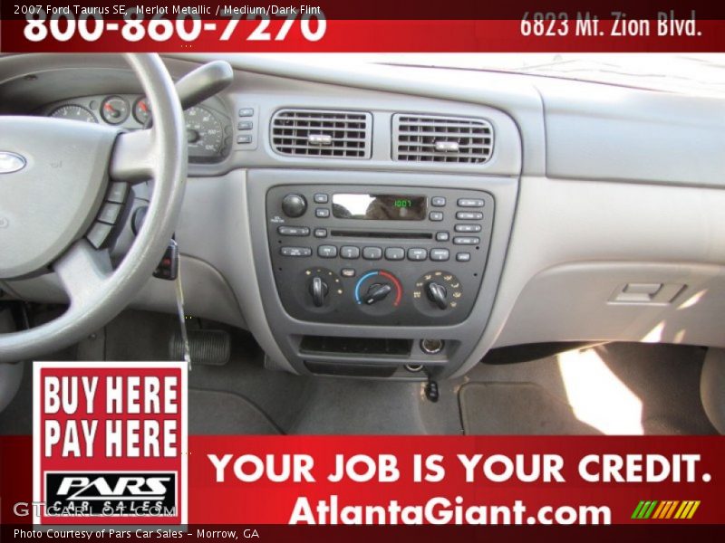 Merlot Metallic / Medium/Dark Flint 2007 Ford Taurus SE