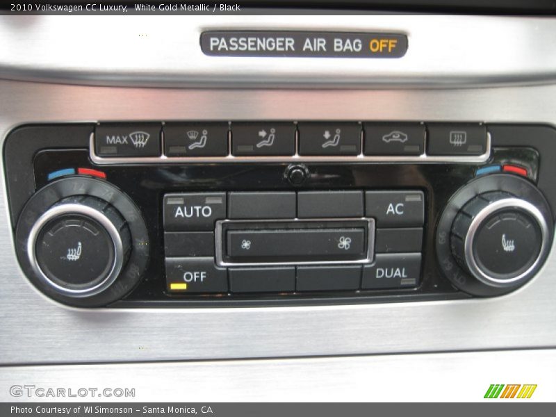White Gold Metallic / Black 2010 Volkswagen CC Luxury