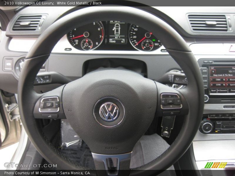 White Gold Metallic / Black 2010 Volkswagen CC Luxury