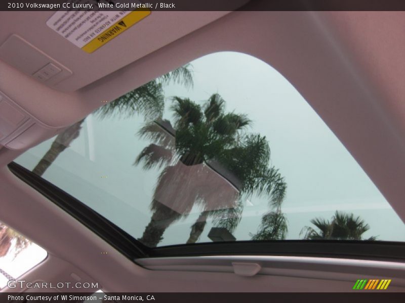 White Gold Metallic / Black 2010 Volkswagen CC Luxury