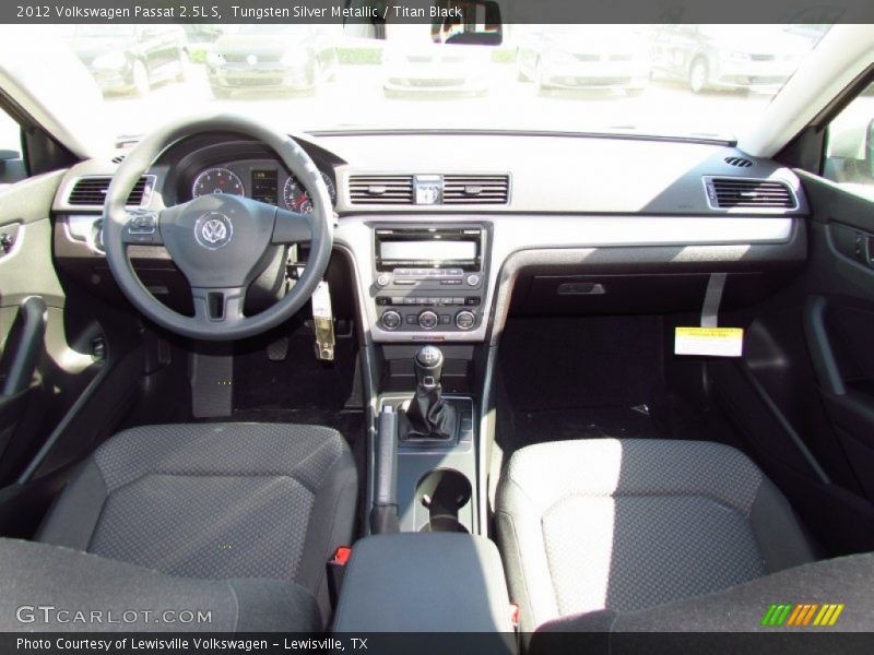 Tungsten Silver Metallic / Titan Black 2012 Volkswagen Passat 2.5L S