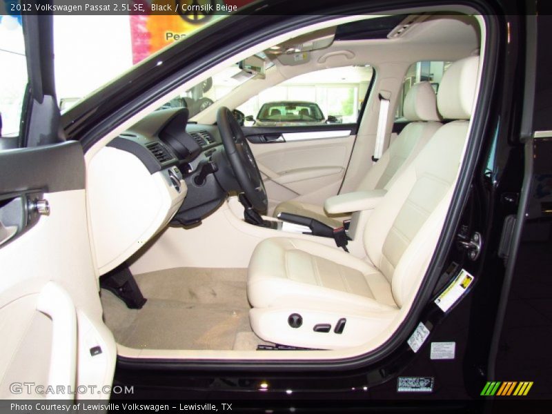 Black / Cornsilk Beige 2012 Volkswagen Passat 2.5L SE