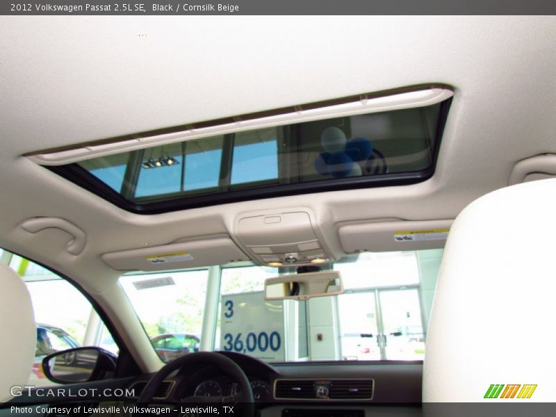 Black / Cornsilk Beige 2012 Volkswagen Passat 2.5L SE