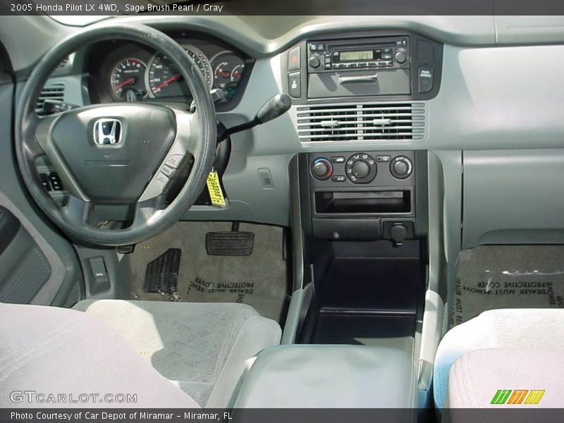 Sage Brush Pearl / Gray 2005 Honda Pilot LX 4WD