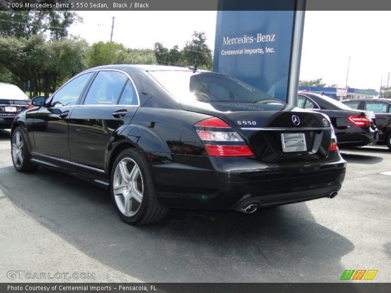 Black / Black 2009 Mercedes-Benz S 550 Sedan