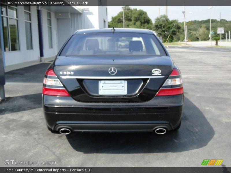 Black / Black 2009 Mercedes-Benz S 550 Sedan