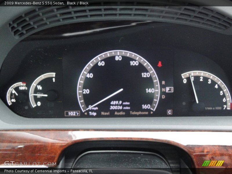 Black / Black 2009 Mercedes-Benz S 550 Sedan