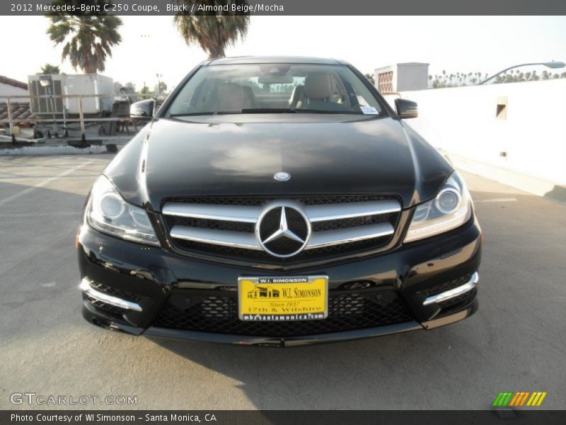 Black / Almond Beige/Mocha 2012 Mercedes-Benz C 250 Coupe