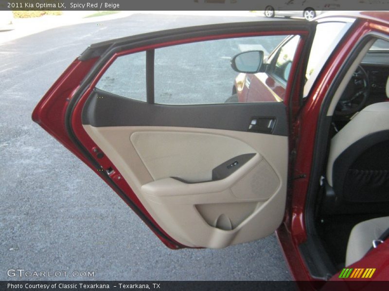 Spicy Red / Beige 2011 Kia Optima LX