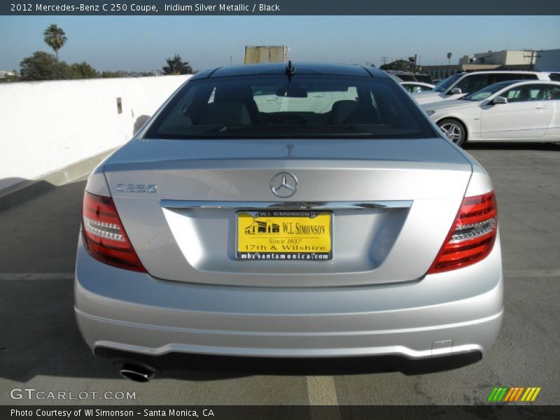 Iridium Silver Metallic / Black 2012 Mercedes-Benz C 250 Coupe