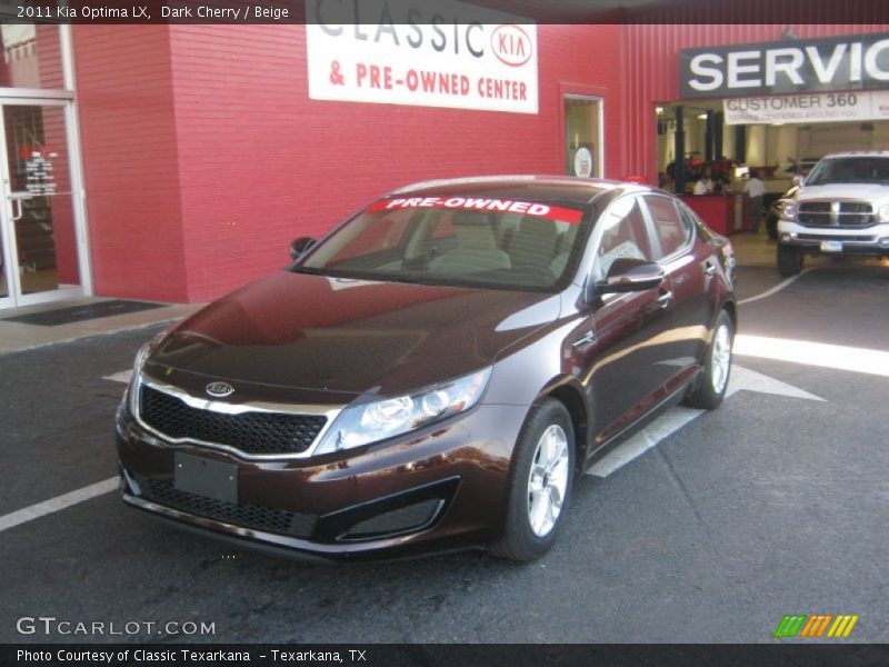 Dark Cherry / Beige 2011 Kia Optima LX