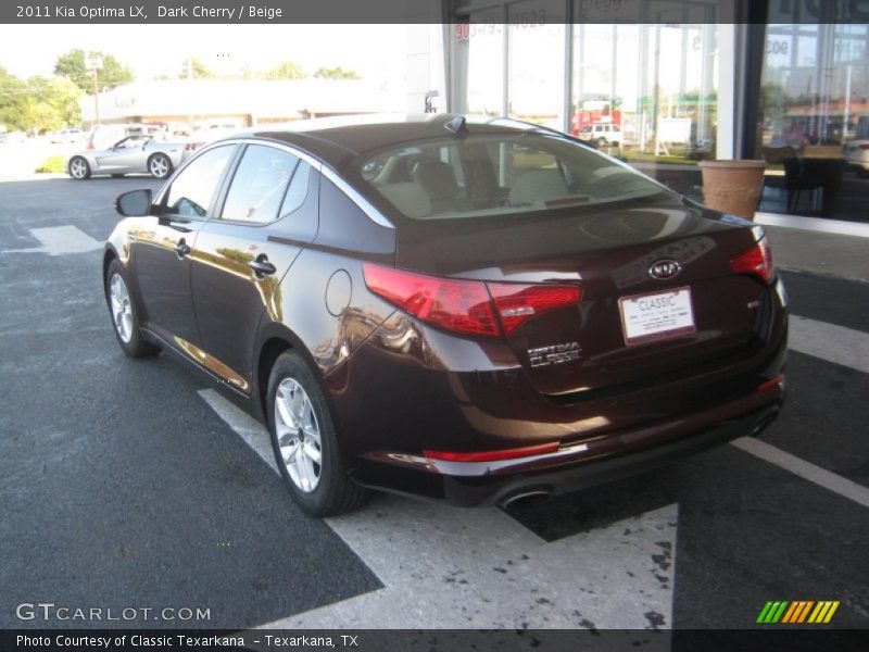 Dark Cherry / Beige 2011 Kia Optima LX