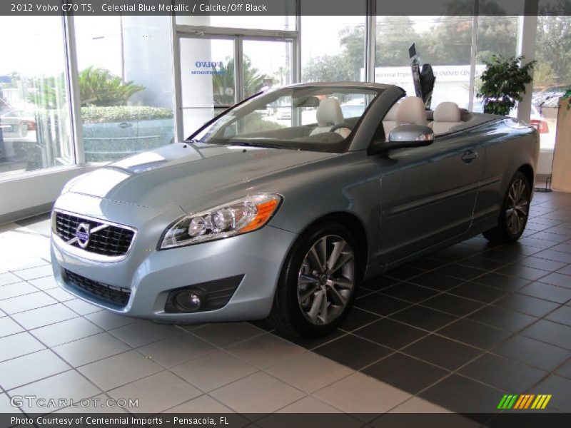 Celestial Blue Metallic / Calcite/Off Black 2012 Volvo C70 T5