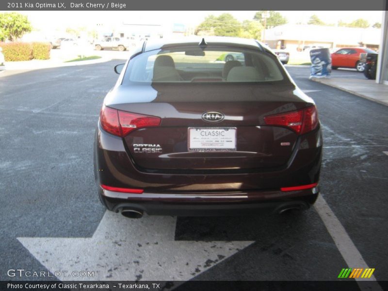 Dark Cherry / Beige 2011 Kia Optima LX