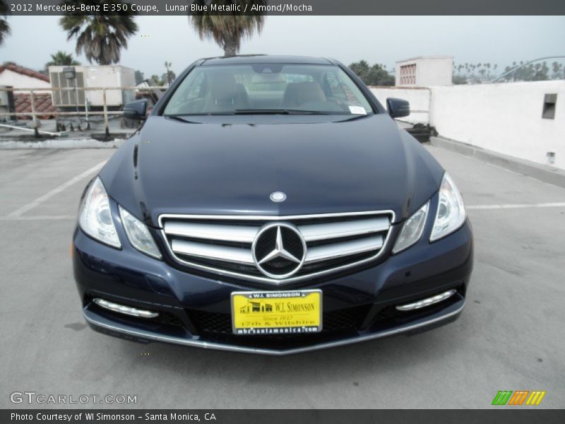 Lunar Blue Metallic / Almond/Mocha 2012 Mercedes-Benz E 350 Coupe