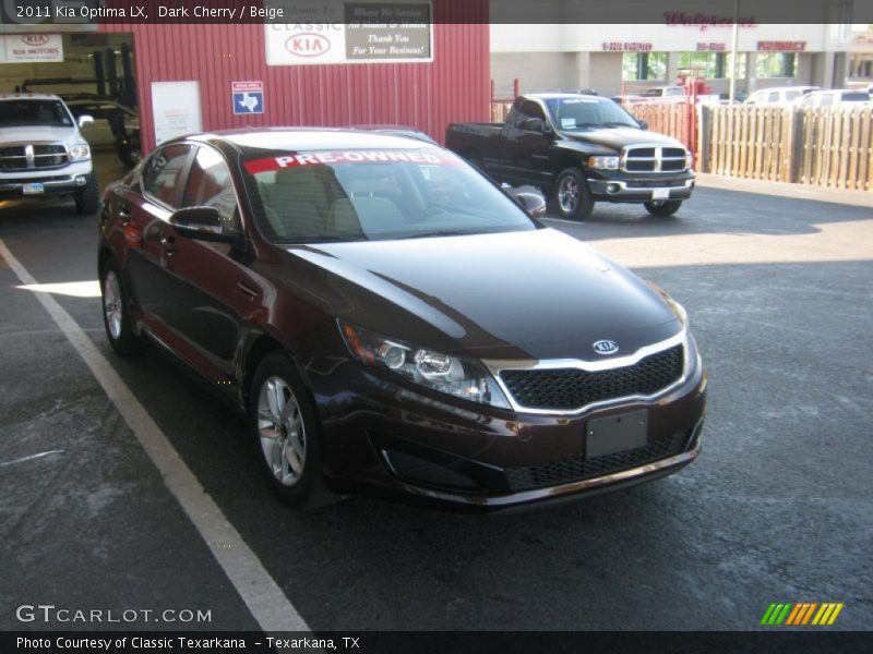 Dark Cherry / Beige 2011 Kia Optima LX
