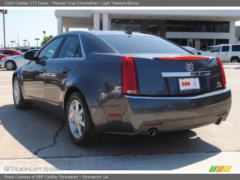 Thunder Gray ChromaFlair / Light Titanium/Ebony 2009 Cadillac CTS Sedan