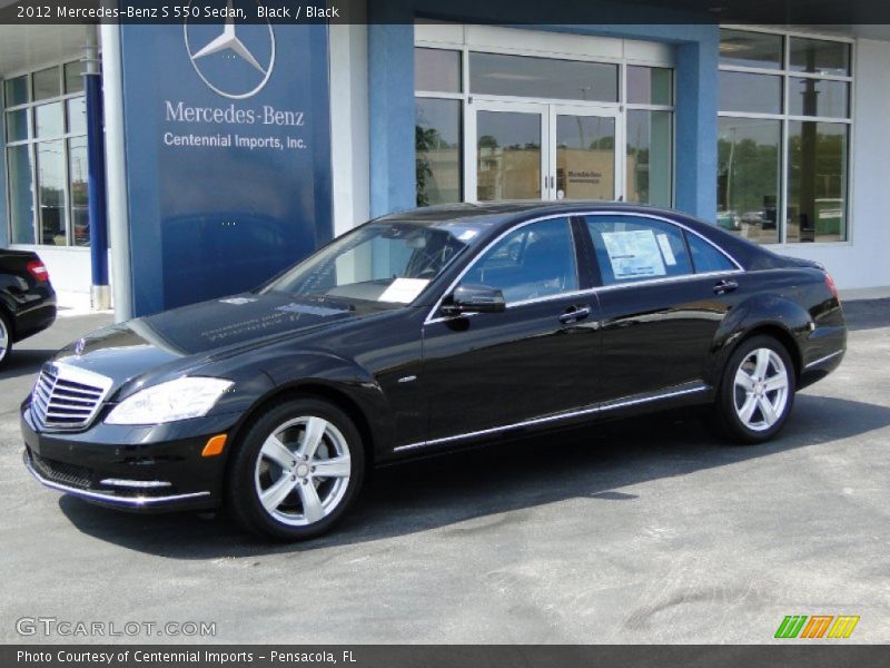 Black / Black 2012 Mercedes-Benz S 550 Sedan
