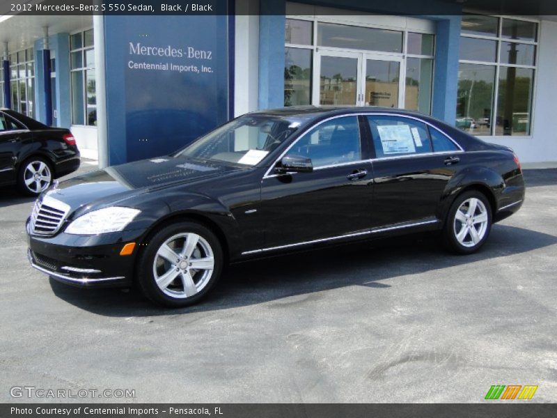 Black / Black 2012 Mercedes-Benz S 550 Sedan